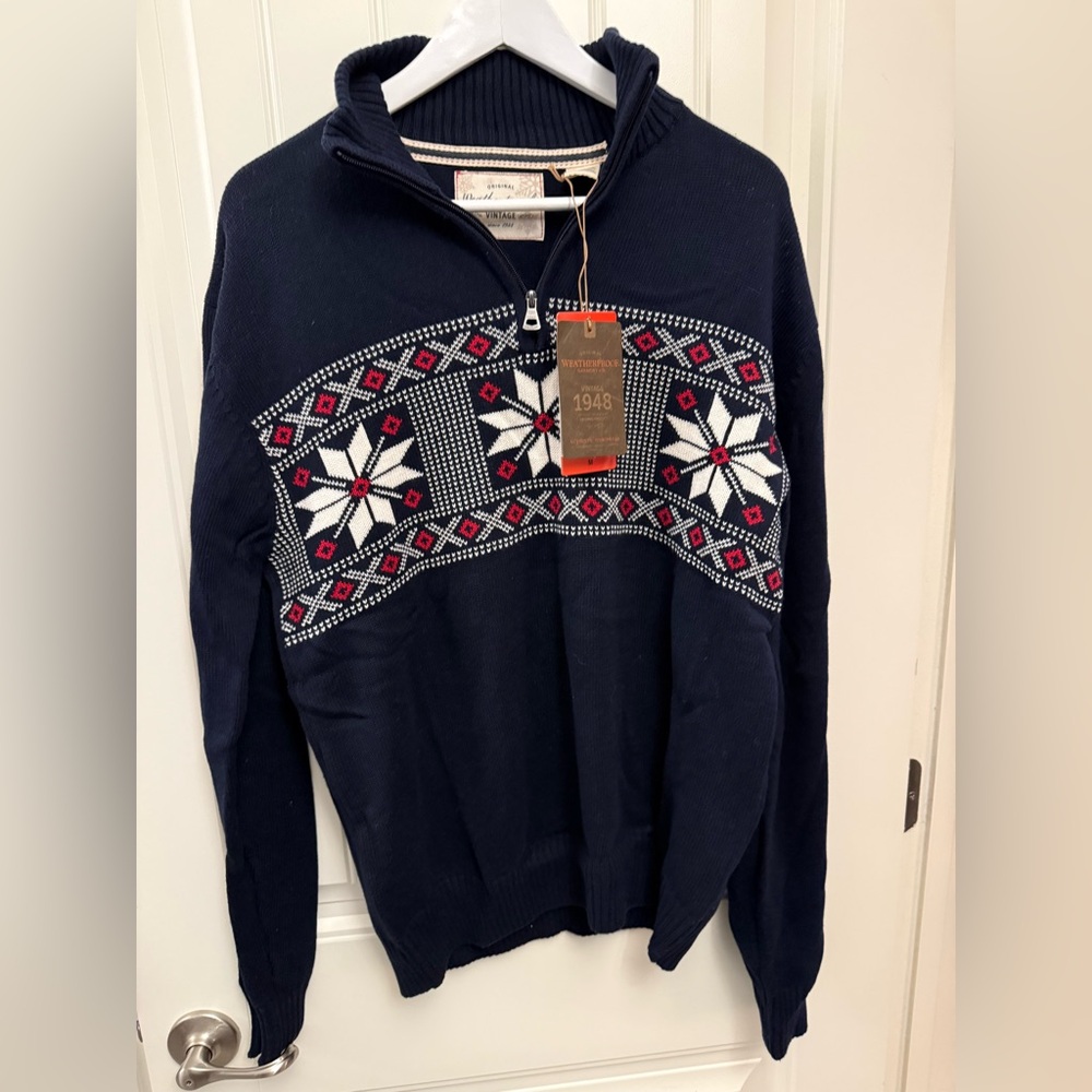 Weatherproof Garment Co Mens Zip Up Sweater Medium